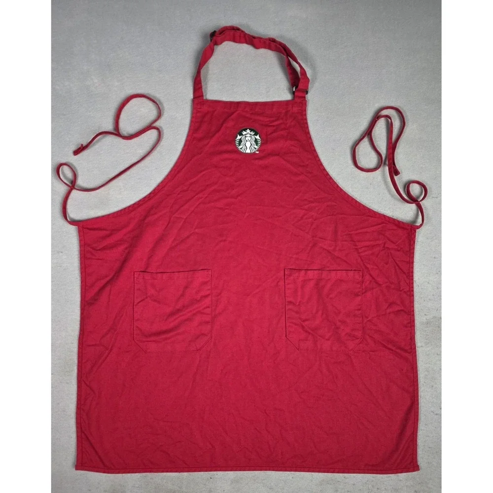 Starbucks Red‎ Barista Apron Rare Holiday Edition Authentic Employee Uniform